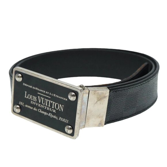 LOUIS VUITTON Damier Graphite Ceinture Amban Tour Belt M9632V LV Auth ki4850 - Picture 1 of 12